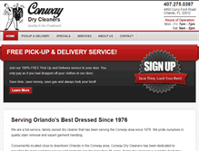 Tablet Screenshot of conwaydrycleaner.com